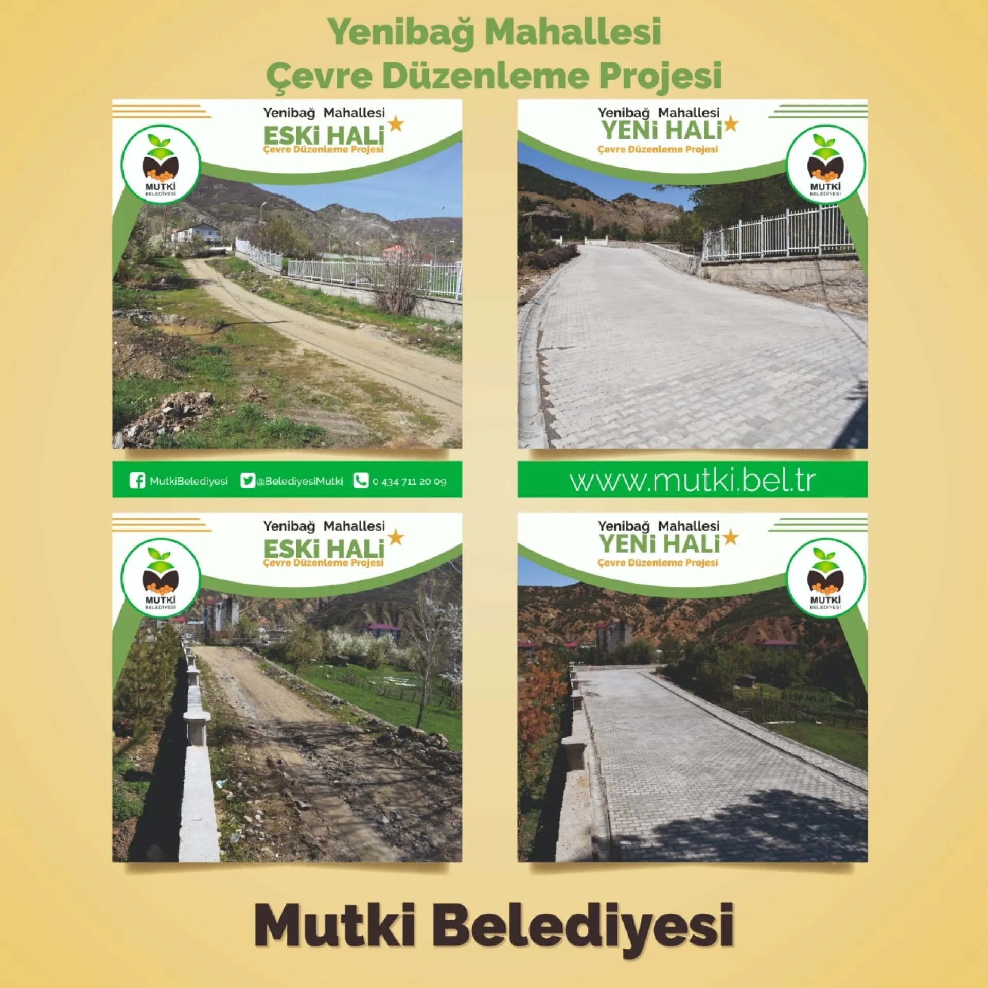 Yenibağ Mahallesi Çevre Düzenleme Çalışmaları Tamamlandı